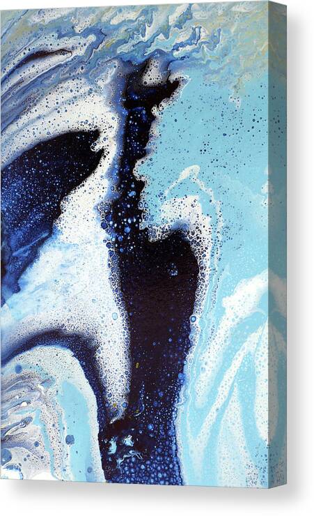 Beach Canvas Print featuring the painting Spout by Tamara Nelson