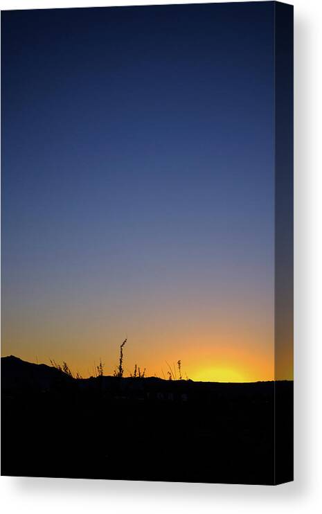 Nature Canvas Print featuring the photograph Spring Sunset Fort Mohave AZ by Glenn DiPaola