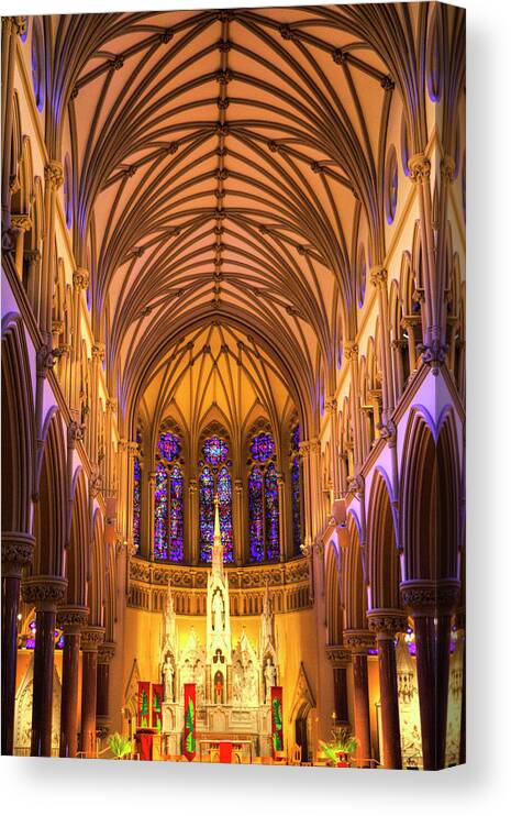 Royal Canvas Print featuring the photograph St Francis Xavier College Church by FineArtRoyal Joshua Mimbs
