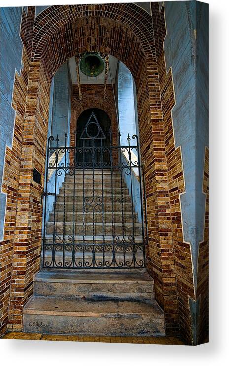 Architecture Canvas Print featuring the photograph Stairs Beyond by Christopher Holmes