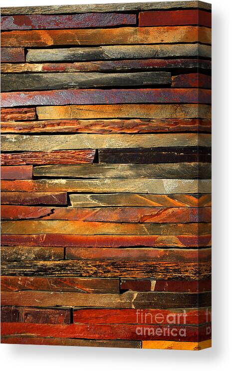 Abstract Canvas Print featuring the photograph Stone Blades by Carlos Caetano
