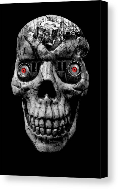 Jeep Canvas Print featuring the photograph Stone Cold Jeeper Cyborg No. 1 by Luke Moore