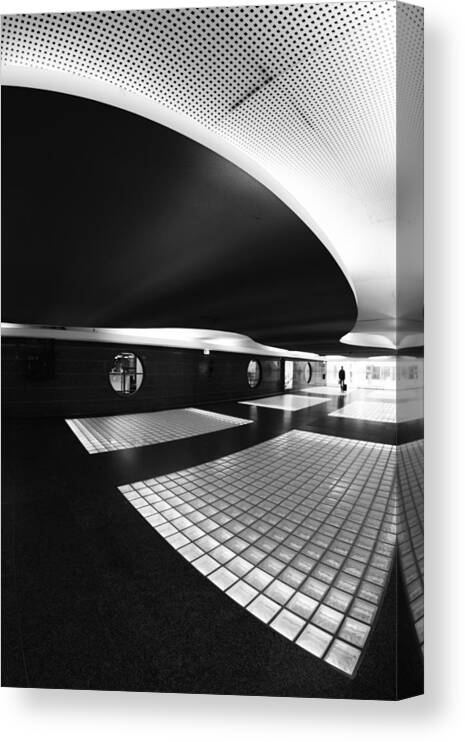 City Canvas Print featuring the photograph Subhuman by Paulo Abrantes