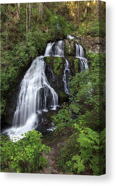 Waterfalls Canvas Print featuring the photograph Summer at Steelhead Falls by Michael Russell