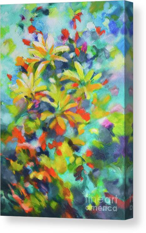 Floral Canvas Print featuring the painting Summer Sweetness by Sally Trace