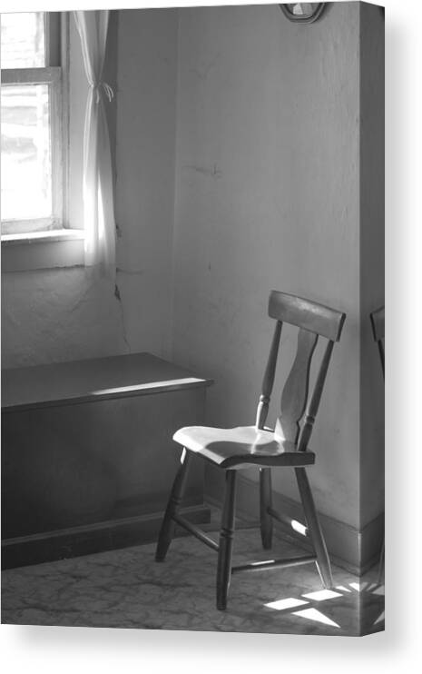 Sunlight Canvas Print featuring the photograph Sun Lights The Chair by Eric Tressler