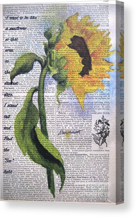 Sunflower Canvas Print featuring the painting Sunflower Wish by Maria Hunt
