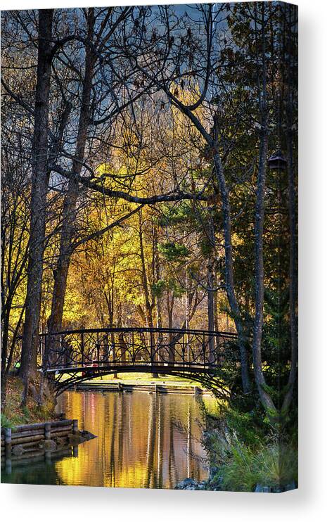 Landscape Canvas Print featuring the photograph Sunset by Paul MAURICE