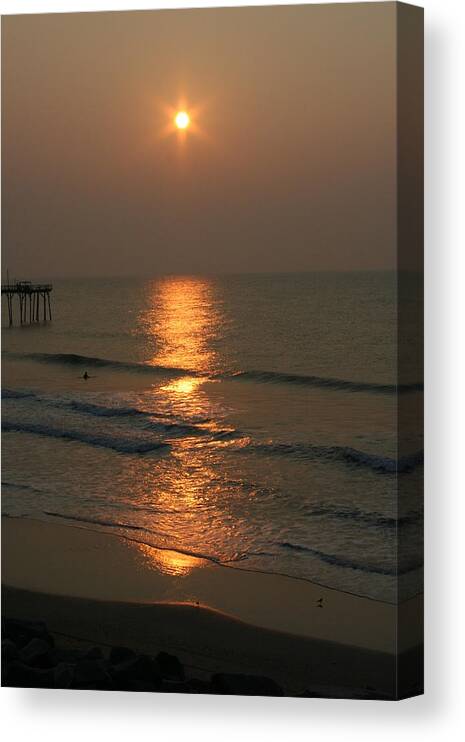 Sunset Canvas Print featuring the photograph Sunshine by Julie Lueders 