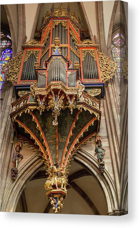 Alsace Canvas Print featuring the photograph Swallows Nest Grand Organ by Teresa Mucha