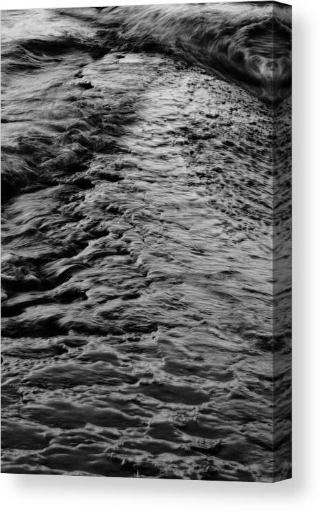 B&w Canvas Print featuring the photograph Swell And Eddie by Kreddible Trout