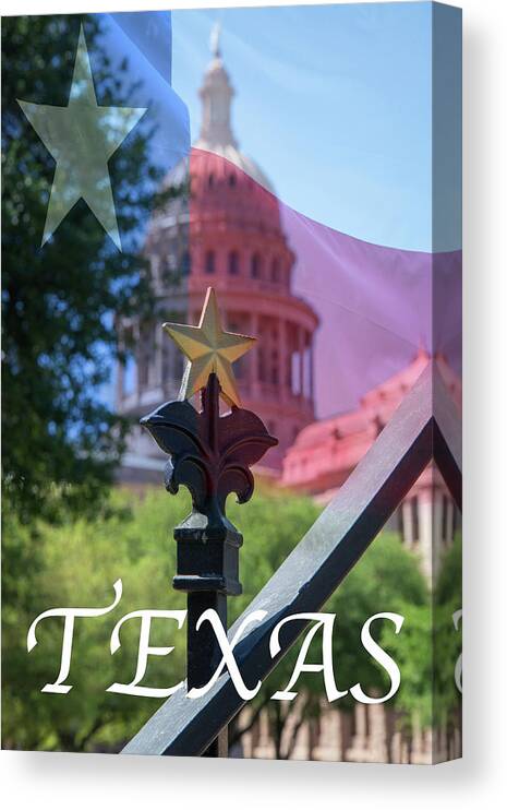 Texas Canvas Print featuring the photograph Texas by Lynn Bauer