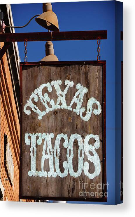 Breakfast Canvas Print featuring the photograph Texas Tacos by Charles Dobbs