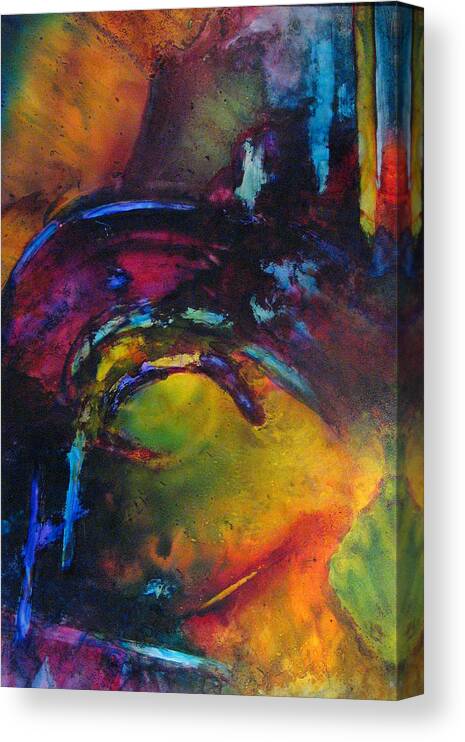 Bell Canvas Print featuring the painting That's How the Light Gets In by Janice Nabors Raiteri