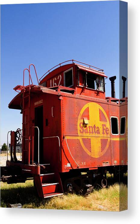 Train Canvas Print featuring the photograph The Caboose by Mark Miller