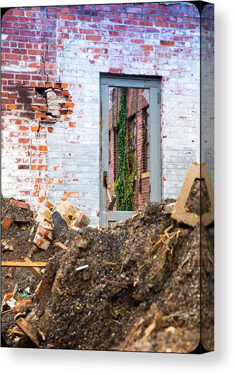 Decay Canvas Print featuring the photograph The door is always open by Lora Lee Chapman
