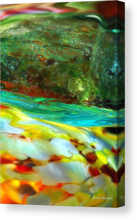 Glass Canvas Print featuring the photograph The Glass Tide by Donna Blackhall