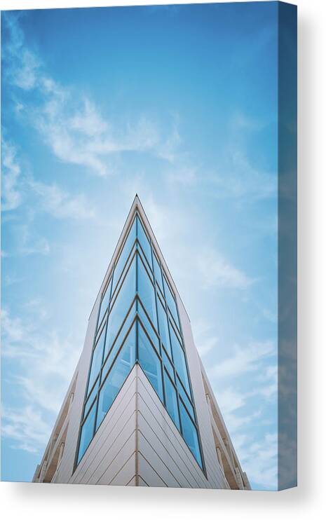 Architecture Canvas Print featuring the photograph The Glass Tower on Downer Avenue by Scott Norris