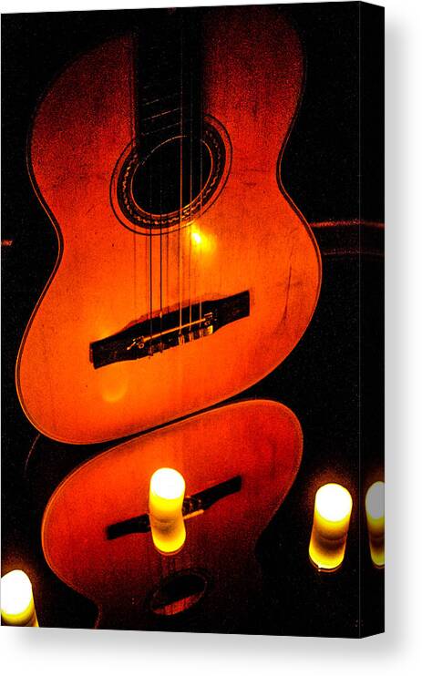  Canvas Print featuring the photograph The glow of music by Gerald Kloss