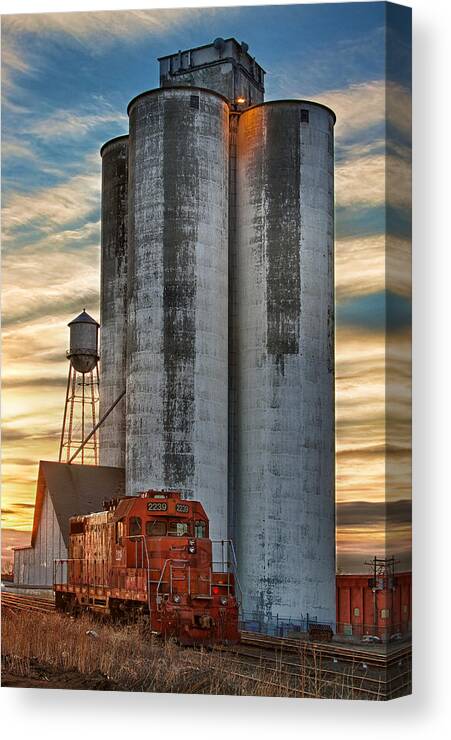 Great Canvas Print featuring the photograph The Great Western Sugar Mill Longmont Colorado by James BO Insogna