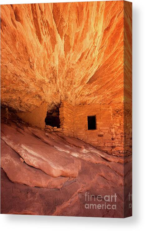 Anasazi Canvas Print featuring the photograph The House of Fire by Jane Rix