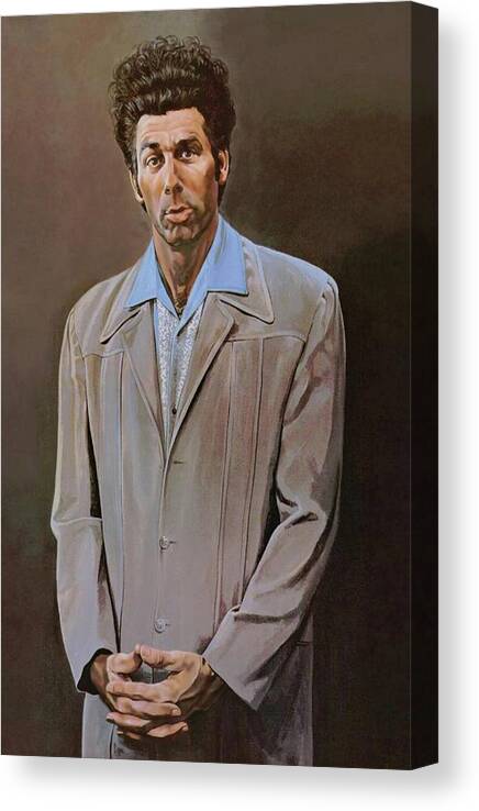 Seinfeld Canvas Print featuring the painting The Kramer Portrait by Movie Poster Prints