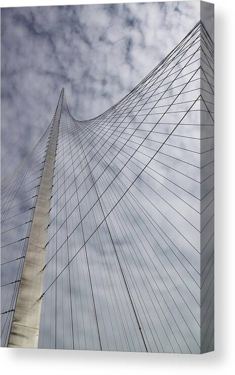 Rochester Ny Canvas Print featuring the photograph The Liberty Pole by Gerald Salamone