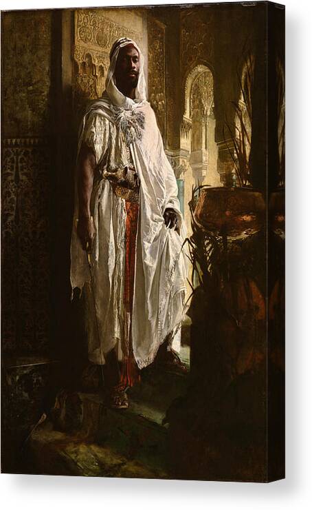 Eduard Charlemont Canvas Print featuring the painting The Moorish Chief by MotionAge Designs