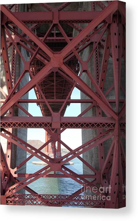 Wingsdomain Canvas Print featuring the photograph The San Francisco Golden Gate Bridge 5D21631 by San Francisco