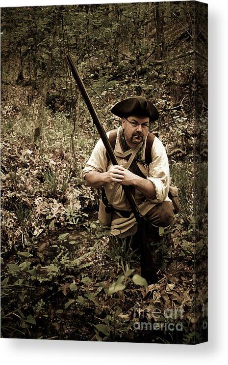 Reenactment Canvas Print featuring the digital art The Scout2 by Kim Henderson