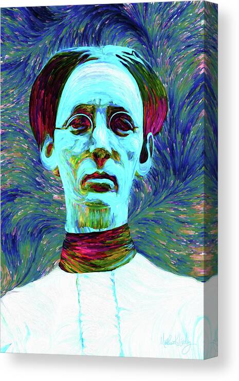 Woman Canvas Print featuring the digital art The Wife by Matthew Lindley