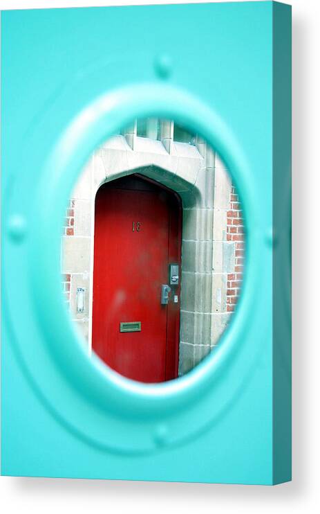 Jez C Self Canvas Print featuring the photograph Through The Round Window by Jez C Self