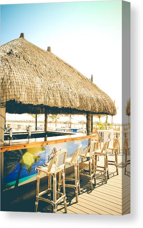 Tiki Hut Canvas Print featuring the photograph Time to Tiki by Colleen Kammerer