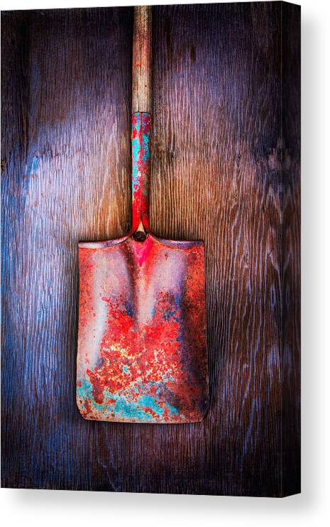 Antique Canvas Print featuring the photograph Tools On Wood 47 by YoPedro