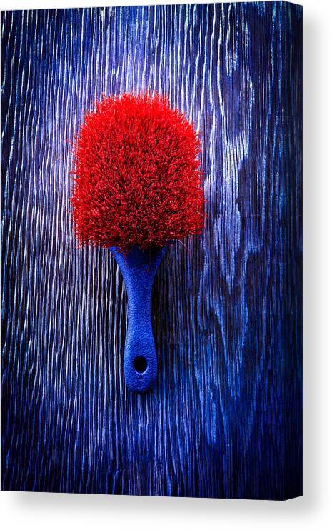 Brush Canvas Print featuring the photograph Tools On Wood 57 by YoPedro