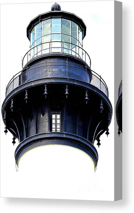 Art Canvas Print featuring the photograph Top of The Lighthouse by Shelia Kempf