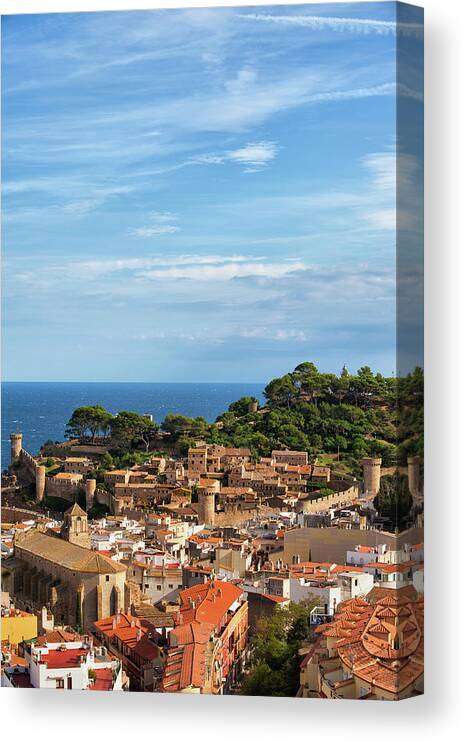 Tossa Canvas Print featuring the photograph Tossa de Mar Seaside Town in Spain by Artur Bogacki