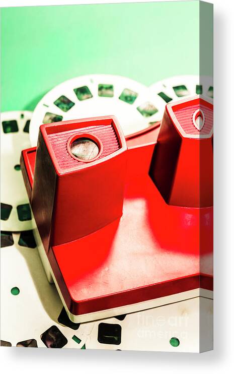 1970 Canvas Print featuring the photograph Toy photo film viewer by Jorgo Photography
