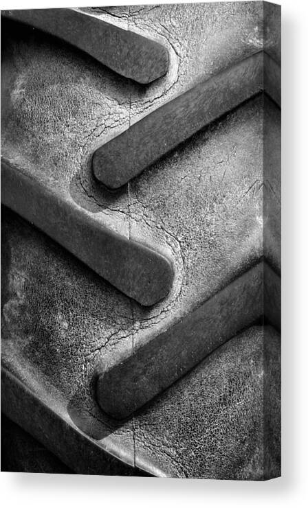 Tractor Canvas Print featuring the photograph Tractor Tread by Luke Moore