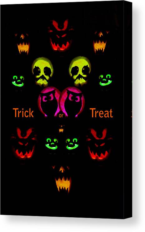 Halloween Canvas Print featuring the photograph Trick or Treat by Greg Norrell