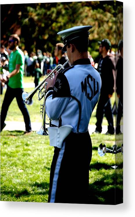 Band Canvas Print featuring the photograph Trumpet by Joseph Yarbrough
