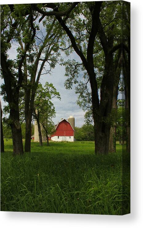 Red Canvas Print featuring the photograph Up Yonder by Viviana Nadowski