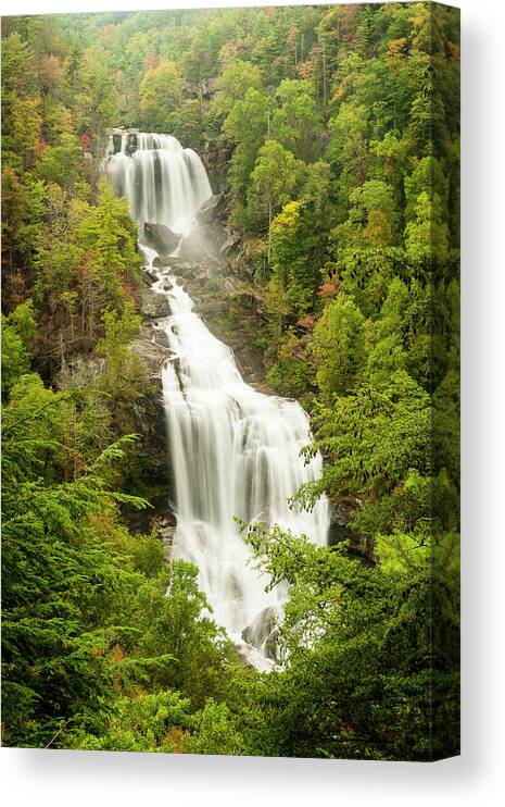 Waterfall Canvas Print featuring the photograph Upper Whitewater Falls by Rob Hemphill