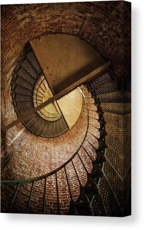 Cape Blanco Lighthouse Canvas Print featuring the photograph Upward by Ken Smith