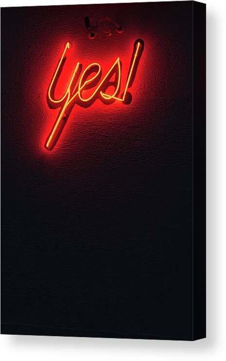 Neon Canvas Print featuring the photograph Vacancy by Bud Simpson