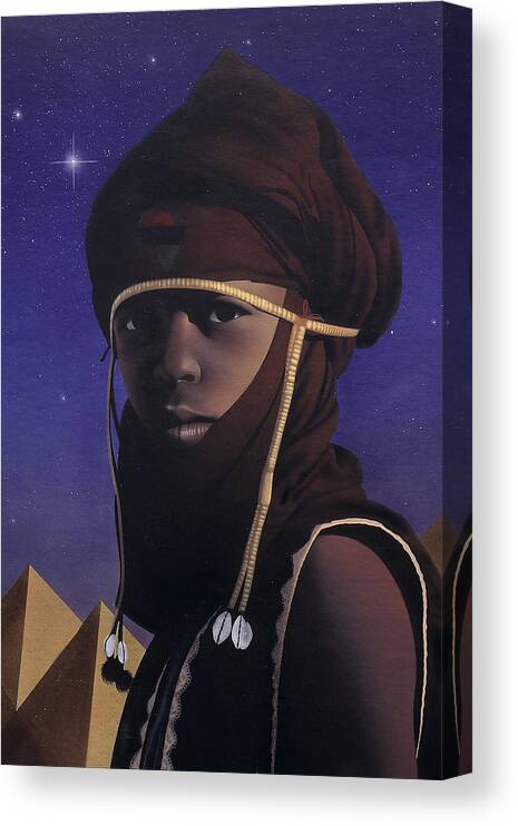 African Canvas Print featuring the painting Vigil by Mark Dukes
