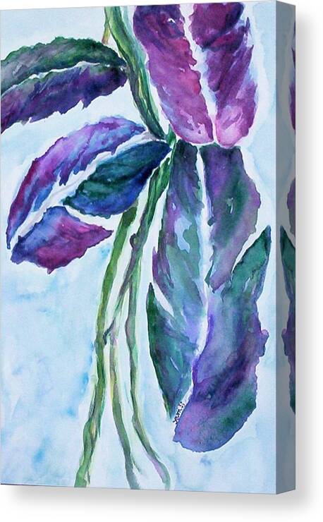 Landscape Canvas Print featuring the painting Vine by Suzanne Udell Levinger