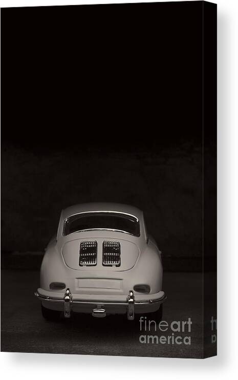 Diecast Canvas Print featuring the photograph Vintage Sports Car by Edward Fielding