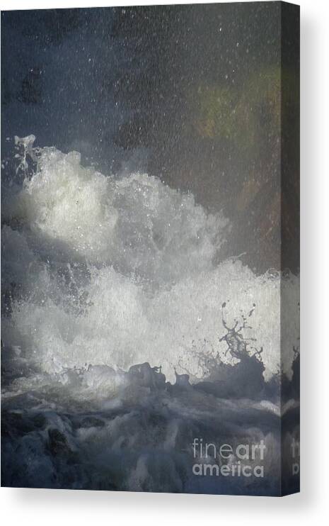 Beautiful Canvas Print featuring the photograph Water Fury 2 by Jean Bernard Roussilhe