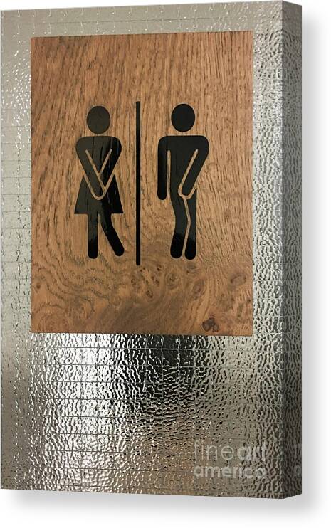 Bathroom Canvas Print featuring the photograph WC Iceland by Jerry Fornarotto